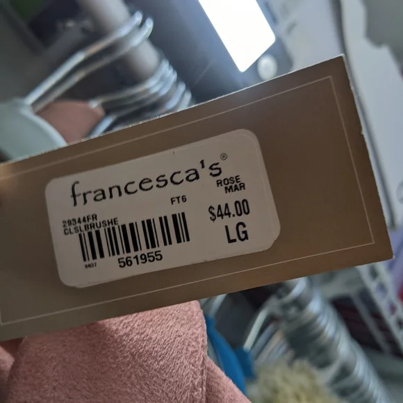 Francesca's Alya Faux Suede Shirt Dress - Picture 2 of 2